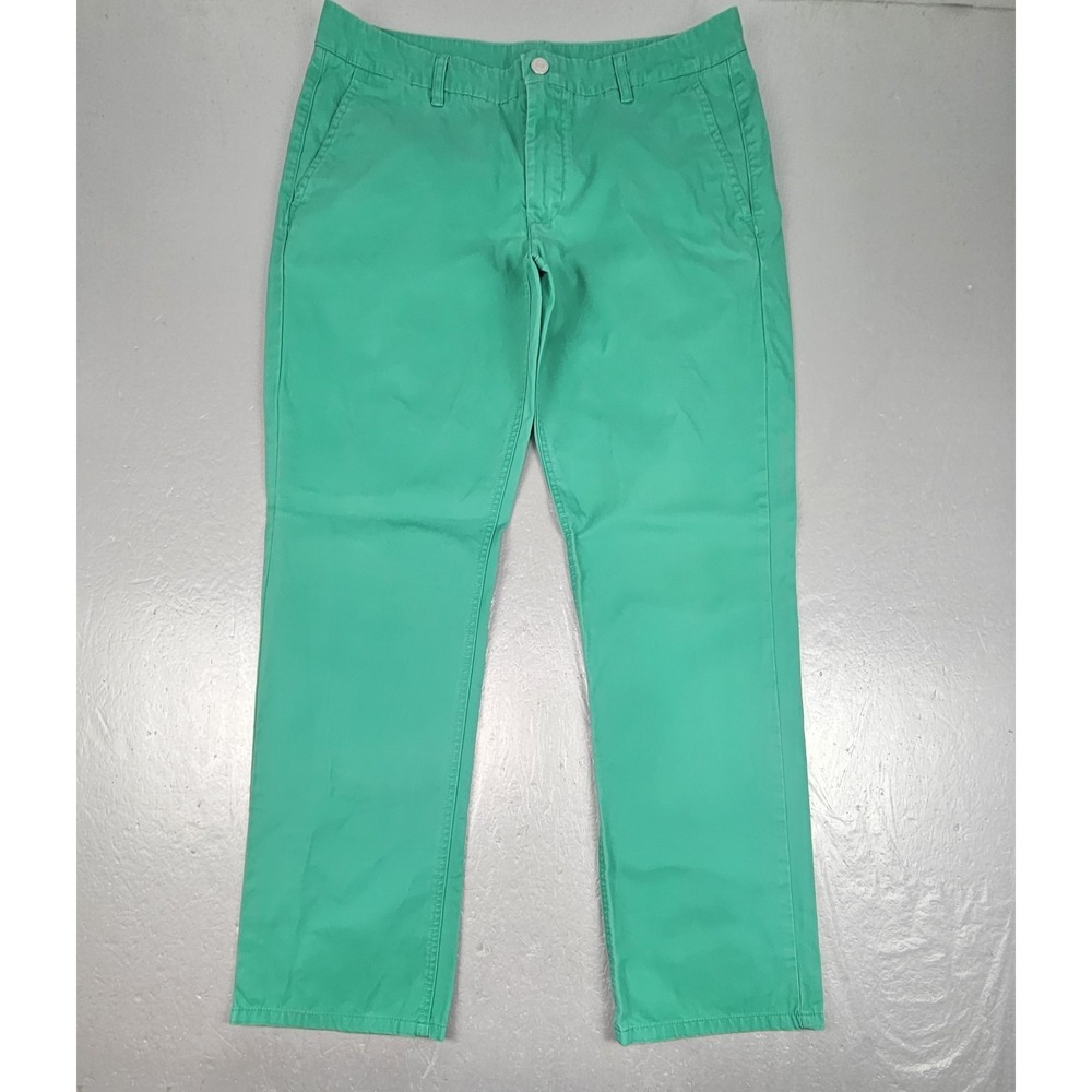 Bonobos Men's 29x30 Green Stretch Pants Slim Fit Chino Golf Casual